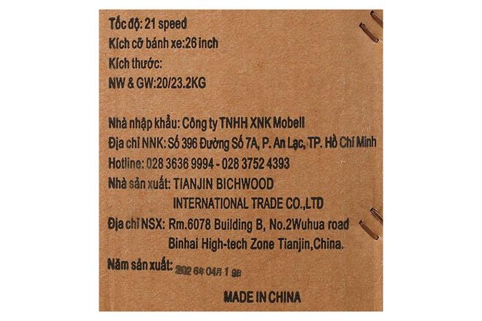 Xe đạp địa hình Sunmi S-679 26 inch - Xám Màu Xám