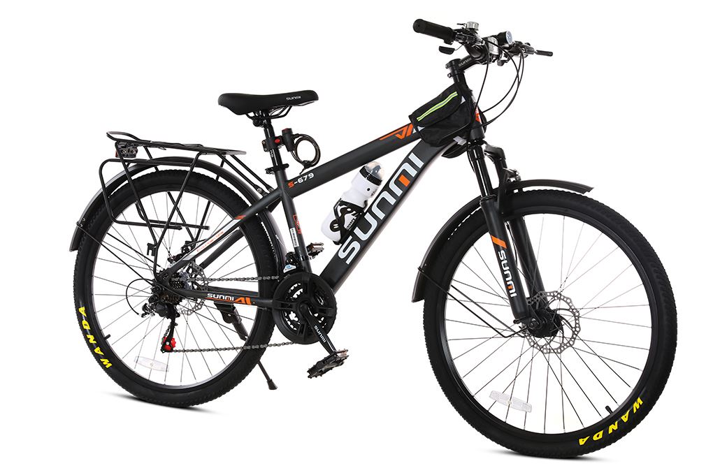 Xe đạp địa hình Sunmi S-679 26 inch - Xám Màu Xám