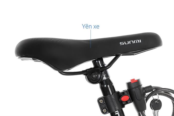 Xe đạp địa hình Sunmi S-679 26 inch - Trắng Màu Trắng