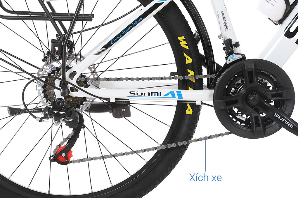 Xe đạp địa hình Sunmi S-679 26 inch - Trắng Màu Trắng