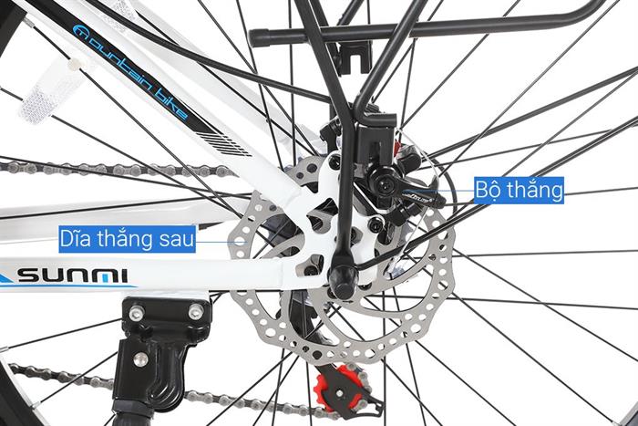 Xe đạp địa hình Sunmi S-679 26 inch - Trắng Màu Trắng