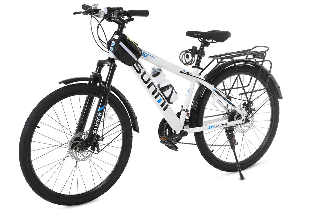 Xe đạp địa hình Sunmi S-679 26 inch - Trắng Màu Trắng