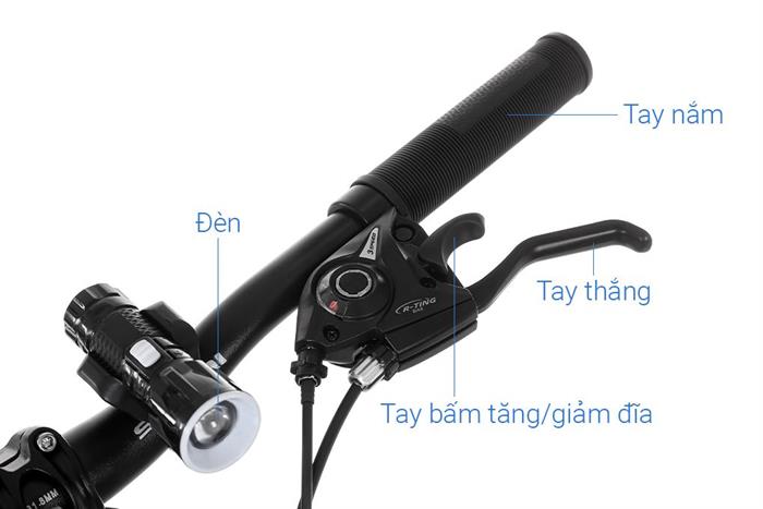 Xe đạp địa hình Sunmi S-679 26 inch - Trắng Màu Trắng