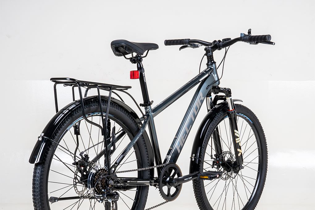 Xe Đạp Địa Hình Hector STRONG 2B 26 inch Xám Màu Xám