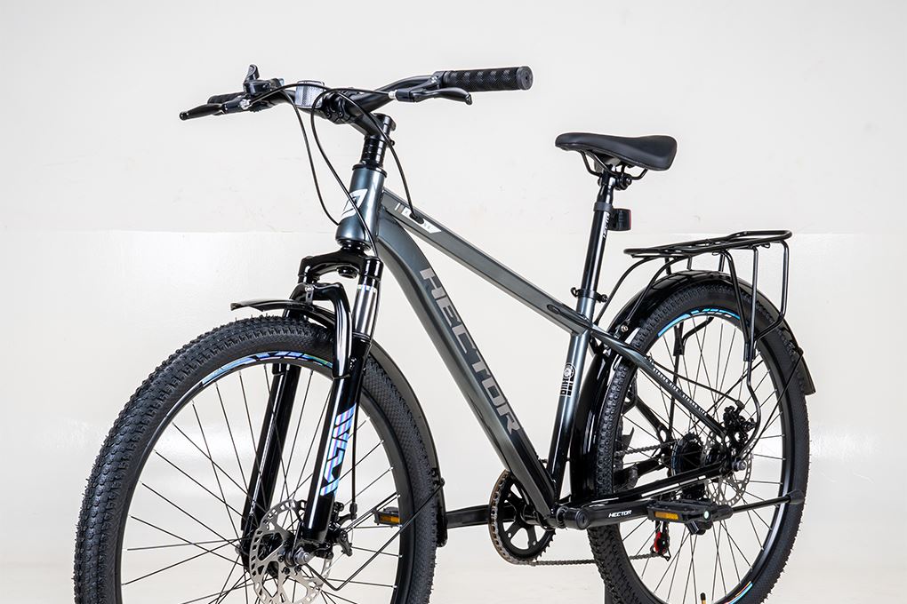 Xe Đạp Địa Hình Hector STRONG 2B 26 inch Xám Màu Xám