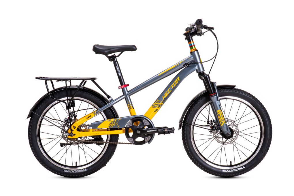 Xe đạp trẻ em nam Hector Ares 2B 20 inch Xám Vàng Màu Xám/Vàng