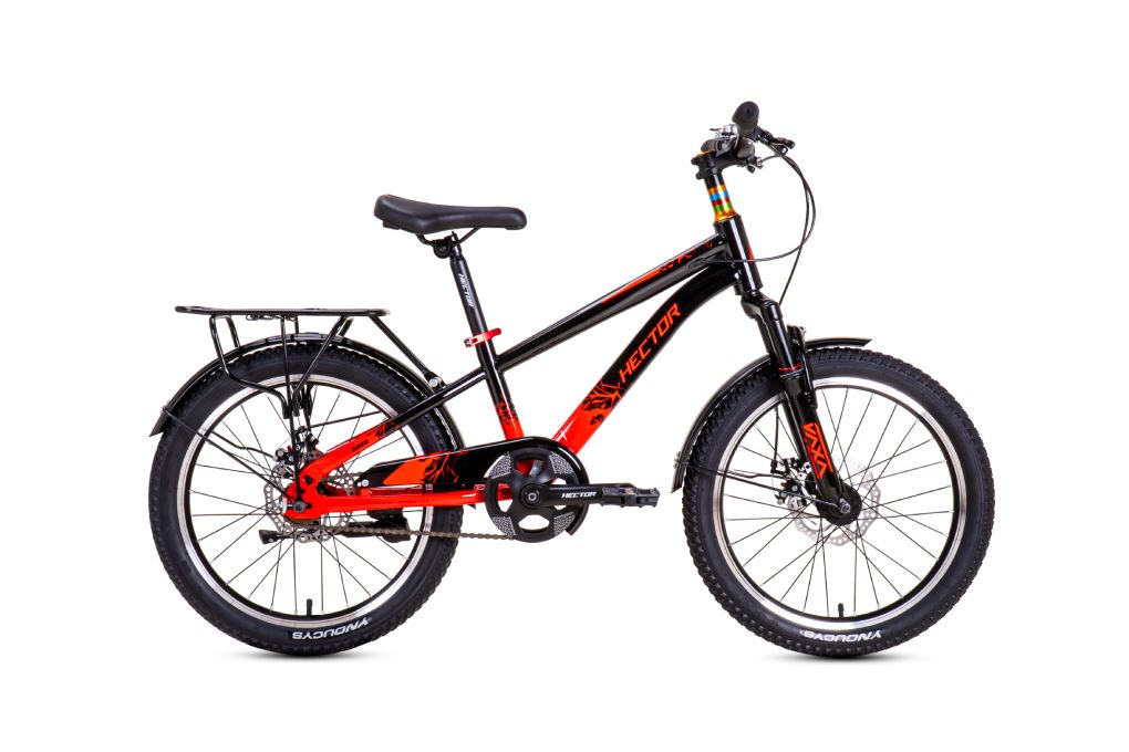 Xe đạp trẻ em nam Hector Ares 2B 20 inch Đen Đỏ Màu Đen - Đỏ