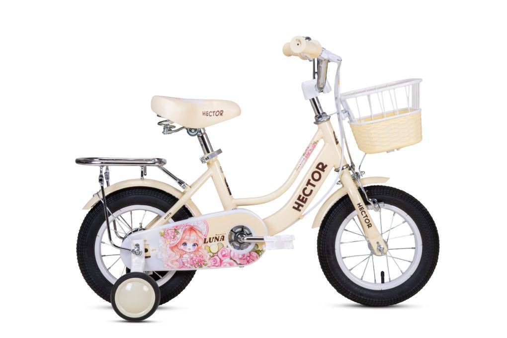 Xe đạp trẻ em nữ Hector Luna 1B 12 inch Kem Màu Kem