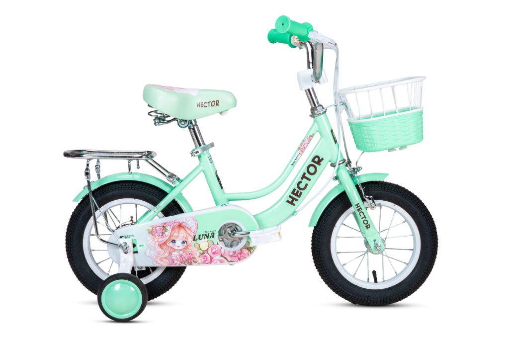 Xe đạp trẻ em nữ Hector Luna 1B 12 inch Xanh Ngọc Màu Xanh ngọc