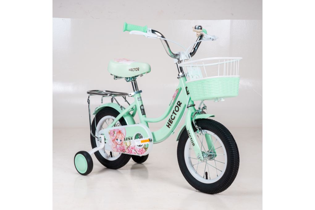 Xe đạp trẻ em nữ Hector Luna 1B 12 inch Xanh Ngọc Màu Xanh ngọc