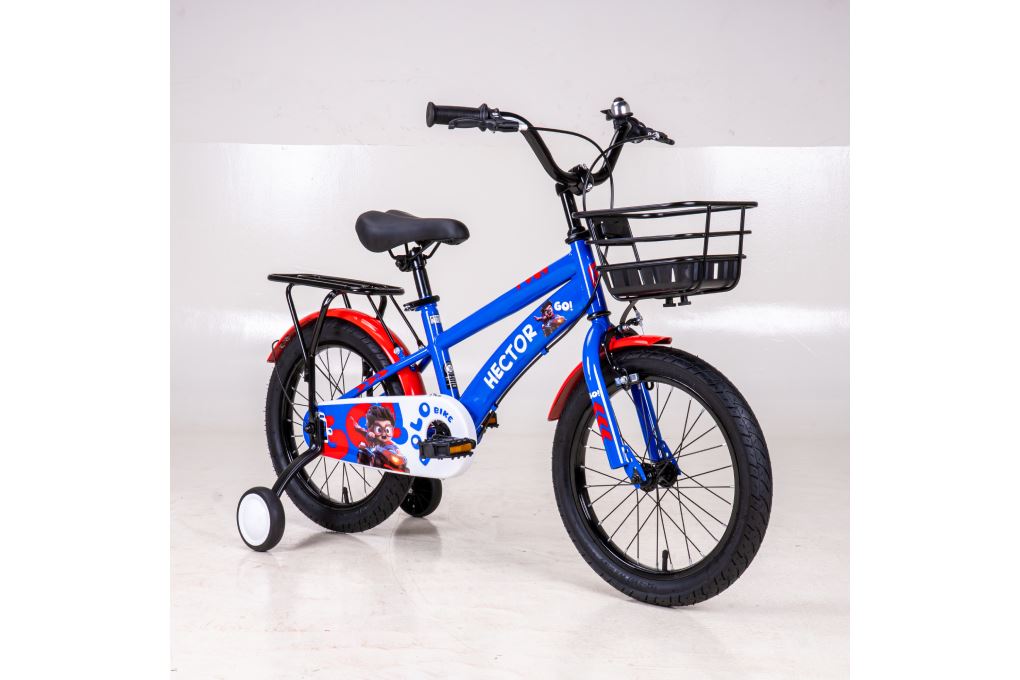 Xe đạp trẻ em nam Hector Polo 3B 16 inch Xanh Đỏ Màu Xanh Dương