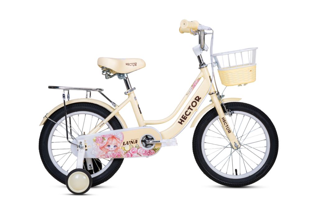 Xe đạp trẻ em nữ Hector Luna 3B 16 inch Kem Màu Kem