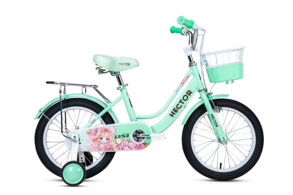 Xe đạp trẻ em nữ Hector Luna 3B 16 inch Xanh Ngọc Màu Xanh ngọc