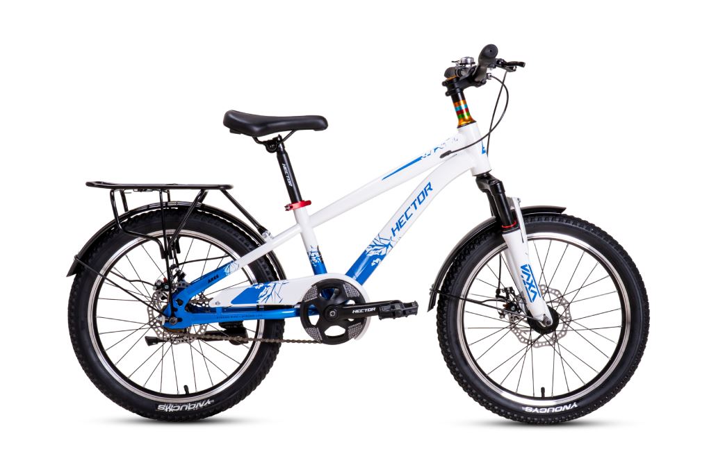 Xe đạp trẻ em nam Hector Ares 2B 20 inch Trắng Xanh Dương Màu Trắng