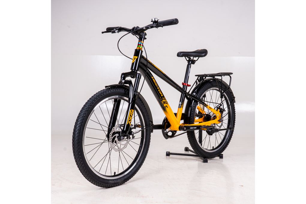 Xe Đạp Địa Hình HECTOR ARES 3B 22 INCH Đen Cam Màu Đen