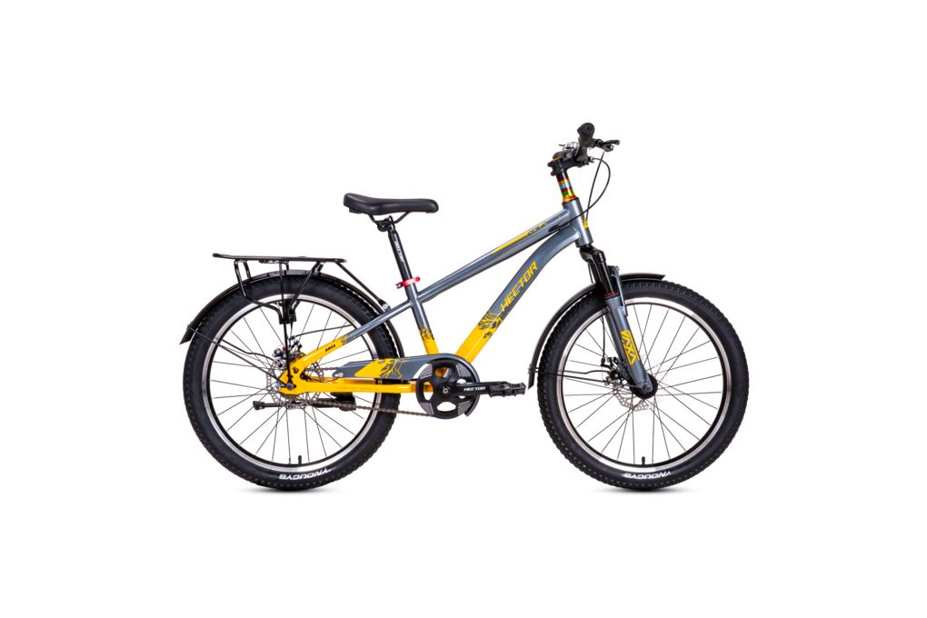 Xe Đạp Địa Hình HECTOR ARES 3B 22 INCH Xám Vàng Màu Xám