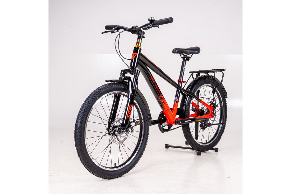 Xe Đạp Địa Hình HECTOR ARES 3B 22 INCH Đen Đỏ Màu Đen
