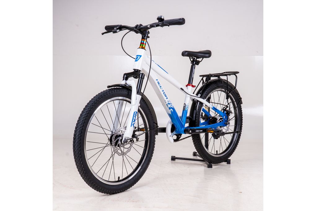 Xe Đạp Địa Hình HECTOR ARES 3B 22 INCH Trắng Xanh dương Màu Trắng