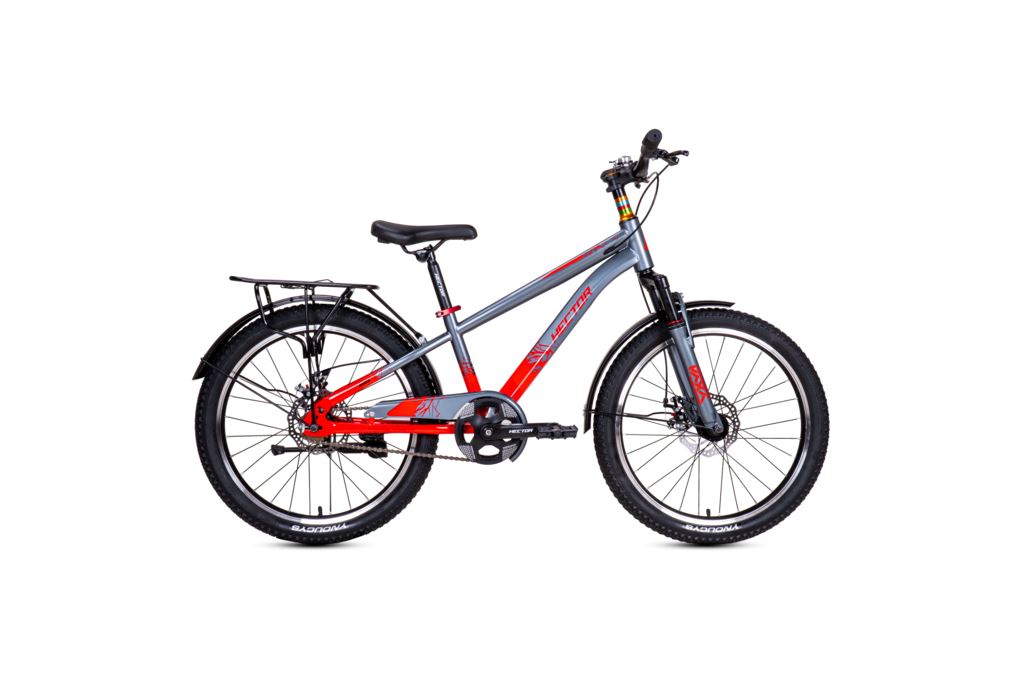 Xe Đạp Địa Hình HECTOR ARES 3B 22 INCH Xám Đỏ Màu Xám