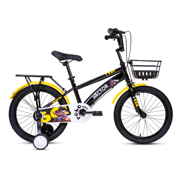 Xe Đạp Trẻ Em Nam HECTOR POLO 4B 18 INCH Đen Vàng