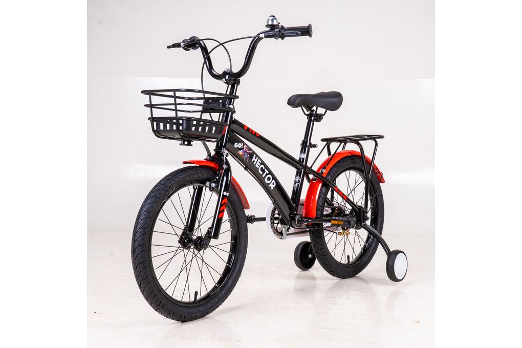 Xe Đạp Trẻ Em Nam HECTOR POLO 4B 18 INCH Đen Đỏ Màu Đen