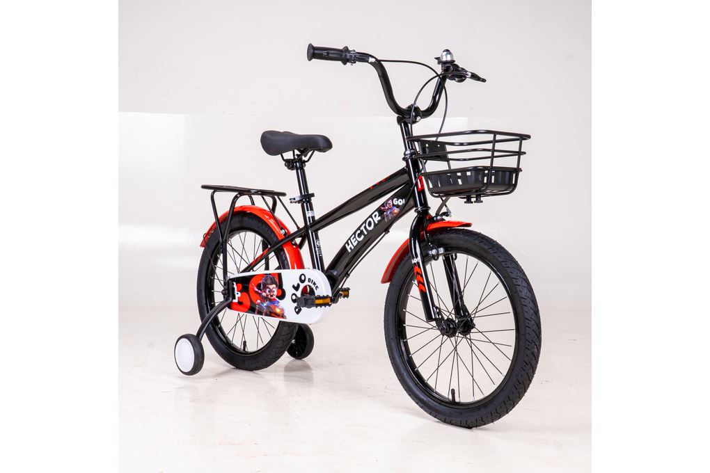 Xe Đạp Trẻ Em Nam HECTOR POLO 4B 18 INCH Đen Đỏ Màu Đen