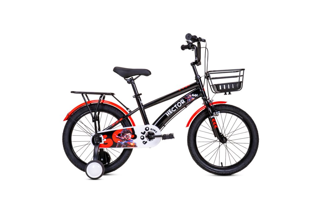 Xe Đạp Trẻ Em Nam HECTOR POLO 4B 18 INCH Đen Đỏ Màu Đen