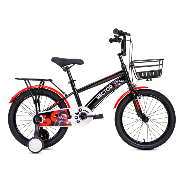 Xe Đạp Trẻ Em Nam HECTOR POLO 4B 18 INCH Đen Đỏ