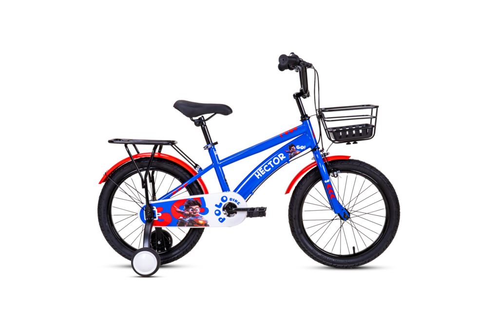 Xe Đạp Trẻ Em Nam HECTOR POLO 4B 18 INCH Xanh Đỏ Màu Xanh Dương
