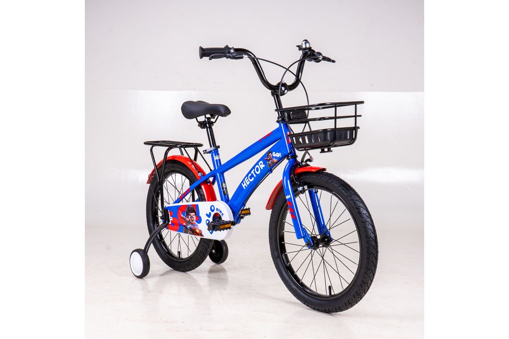 Xe Đạp Trẻ Em Nam HECTOR POLO 4B 18 INCH Xanh Đỏ Màu Xanh Dương