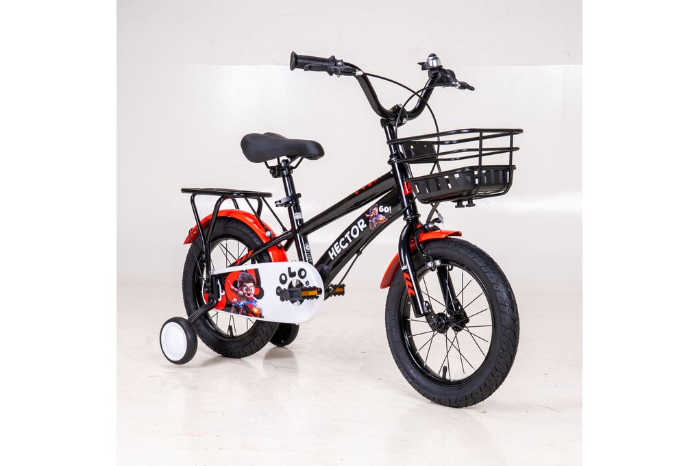 Xe Đạp Trẻ Em Nam HECTOR POLO 2B 14 INCH Đen Đỏ Màu Đen