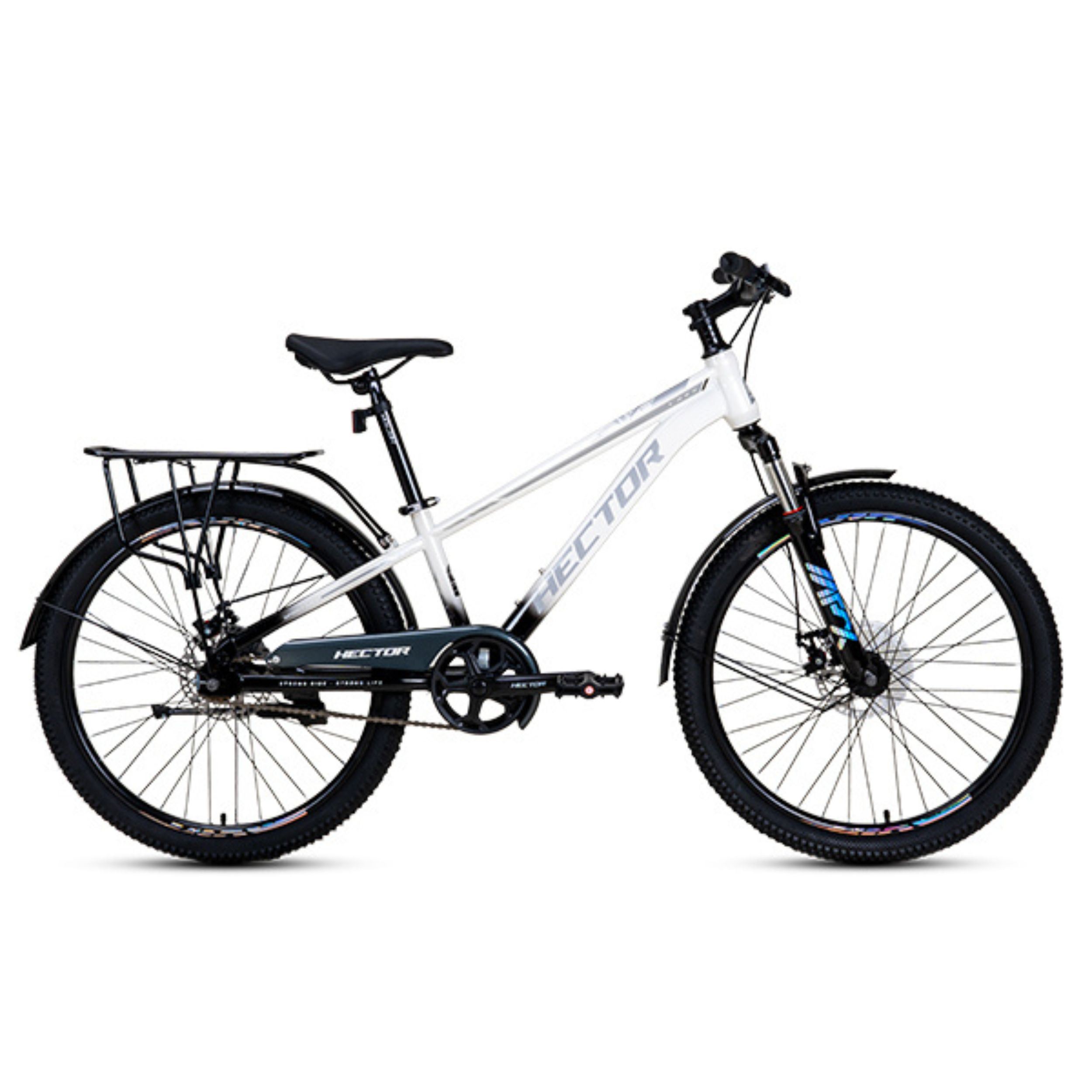 Xe Đạp Địa Hình HECTOR LOOK 1B 24 INCH Trắng Màu Trắng