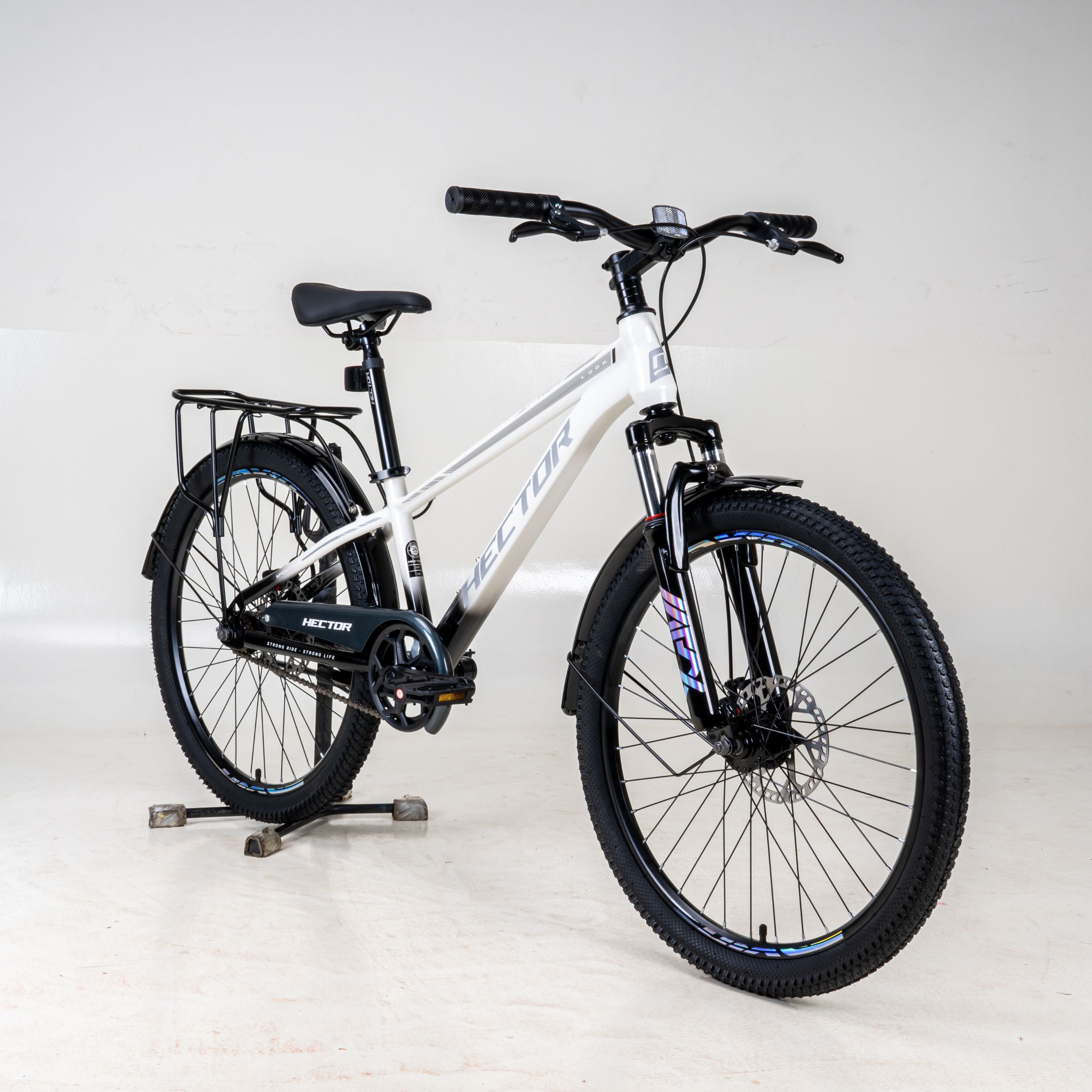 Xe Đạp Địa Hình HECTOR LOOK 1B 24 INCH Trắng Màu Trắng
