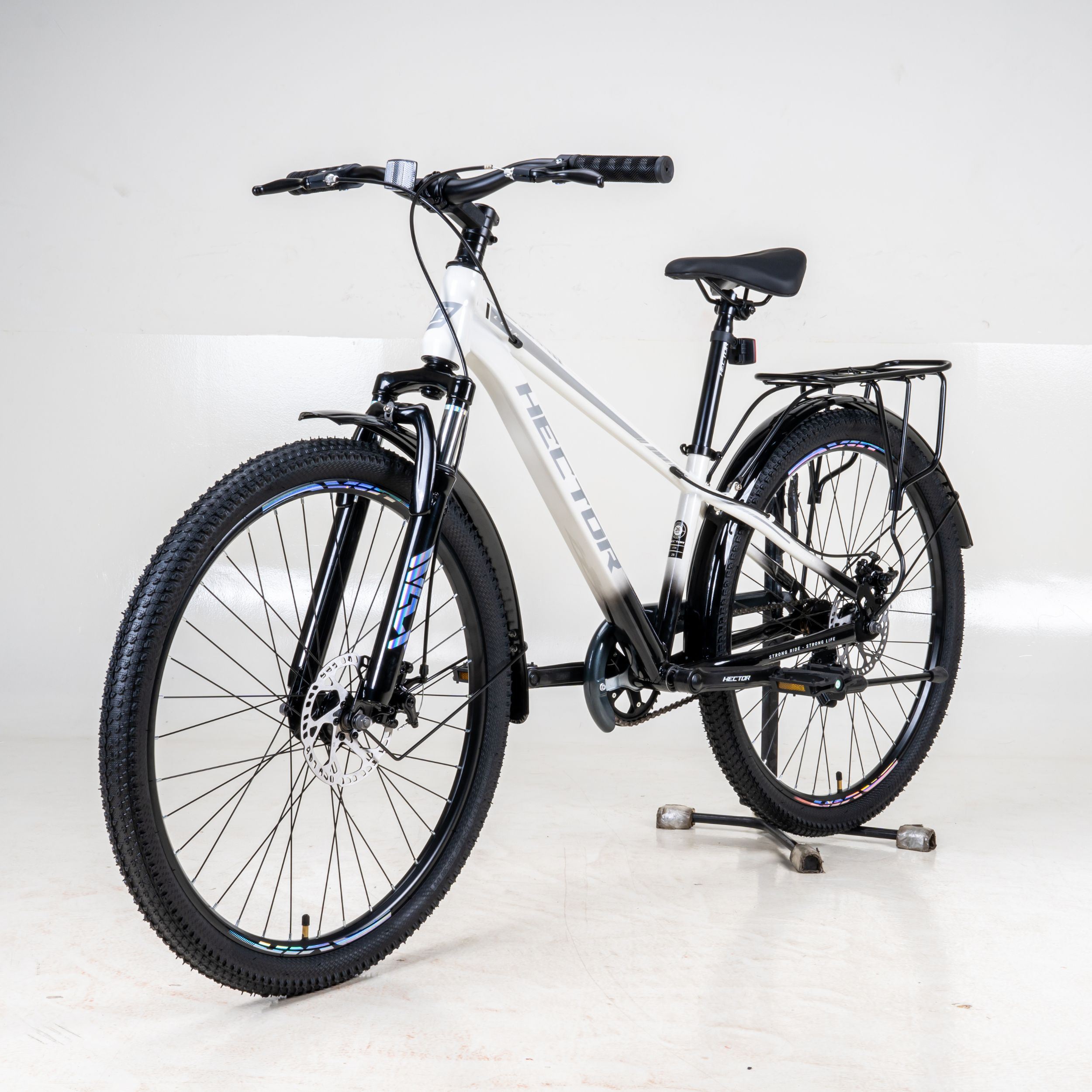 Xe Đạp Địa Hình HECTOR LOOK 2B 26 INCH Trắng Màu Trắng