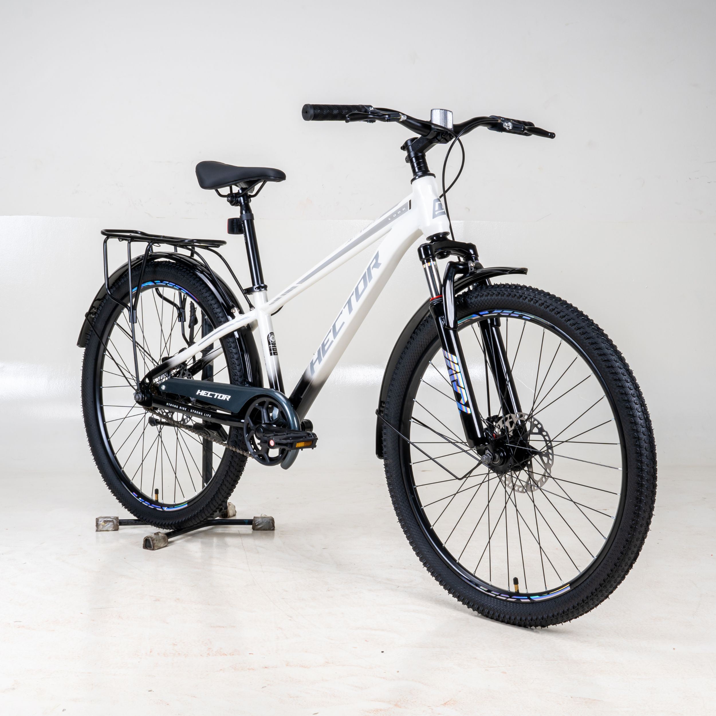 Xe Đạp Địa Hình HECTOR LOOK 2B 26 INCH Trắng Màu Trắng