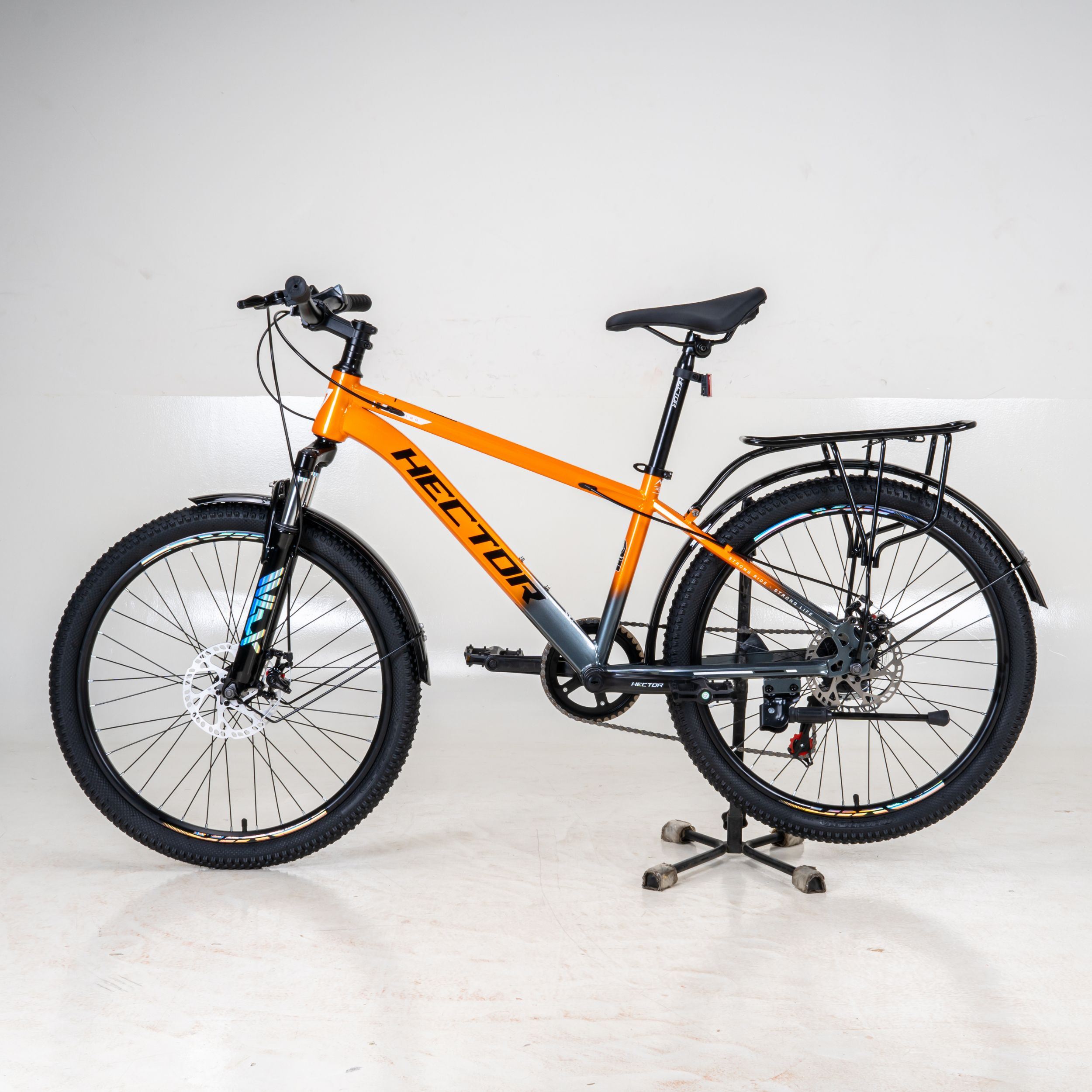 Xe Đạp Địa Hình HECTOR STRONG 2B 26 INCH Cam Màu Cam