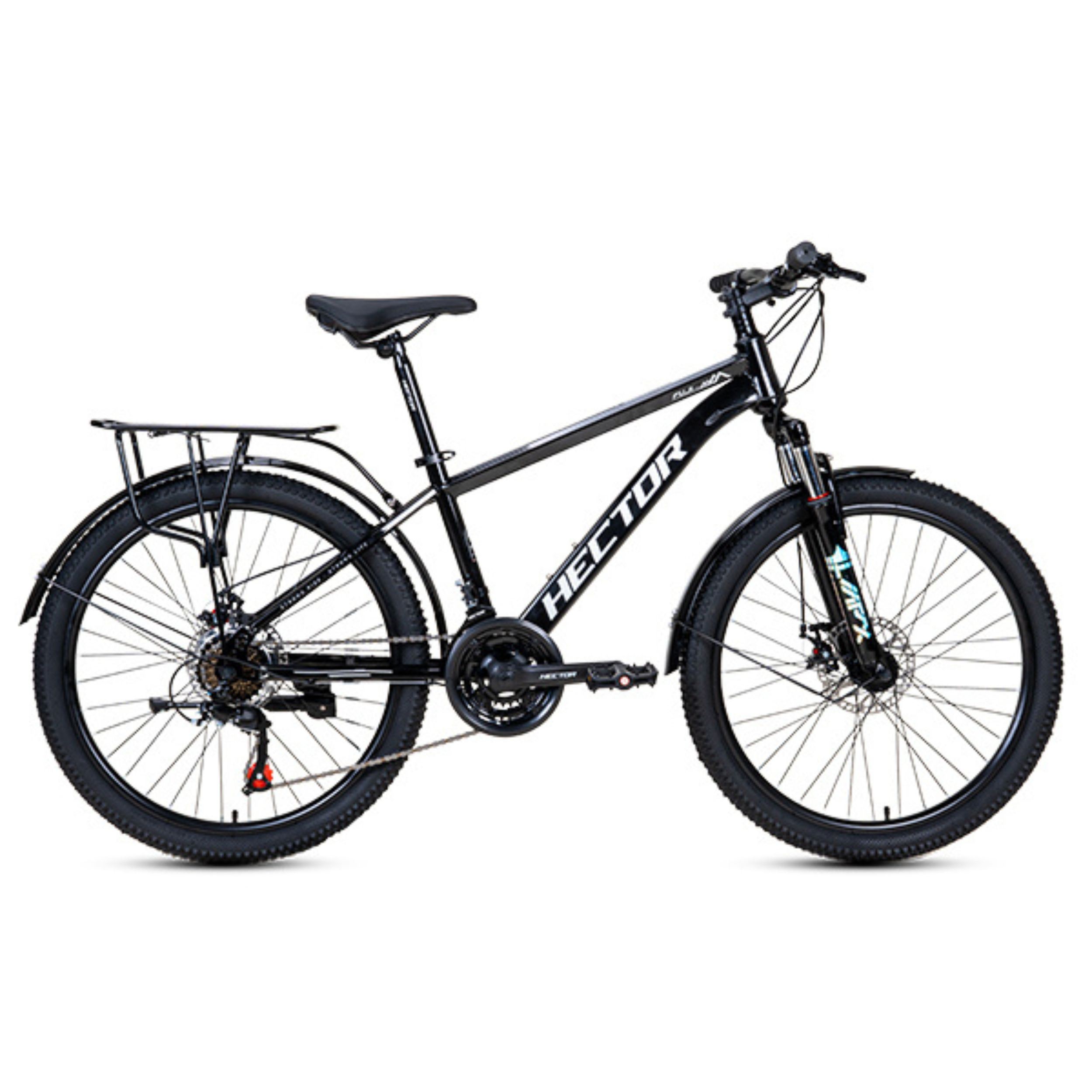 Xe Đạp Địa Hình HECTOR FUJI 1B 24 INCH Đen Màu Đen