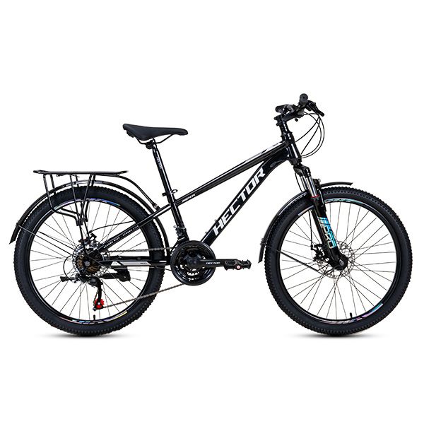Xe Đạp Địa Hình HECTOR RIDER 1B 24 INCH Đen ánh kim