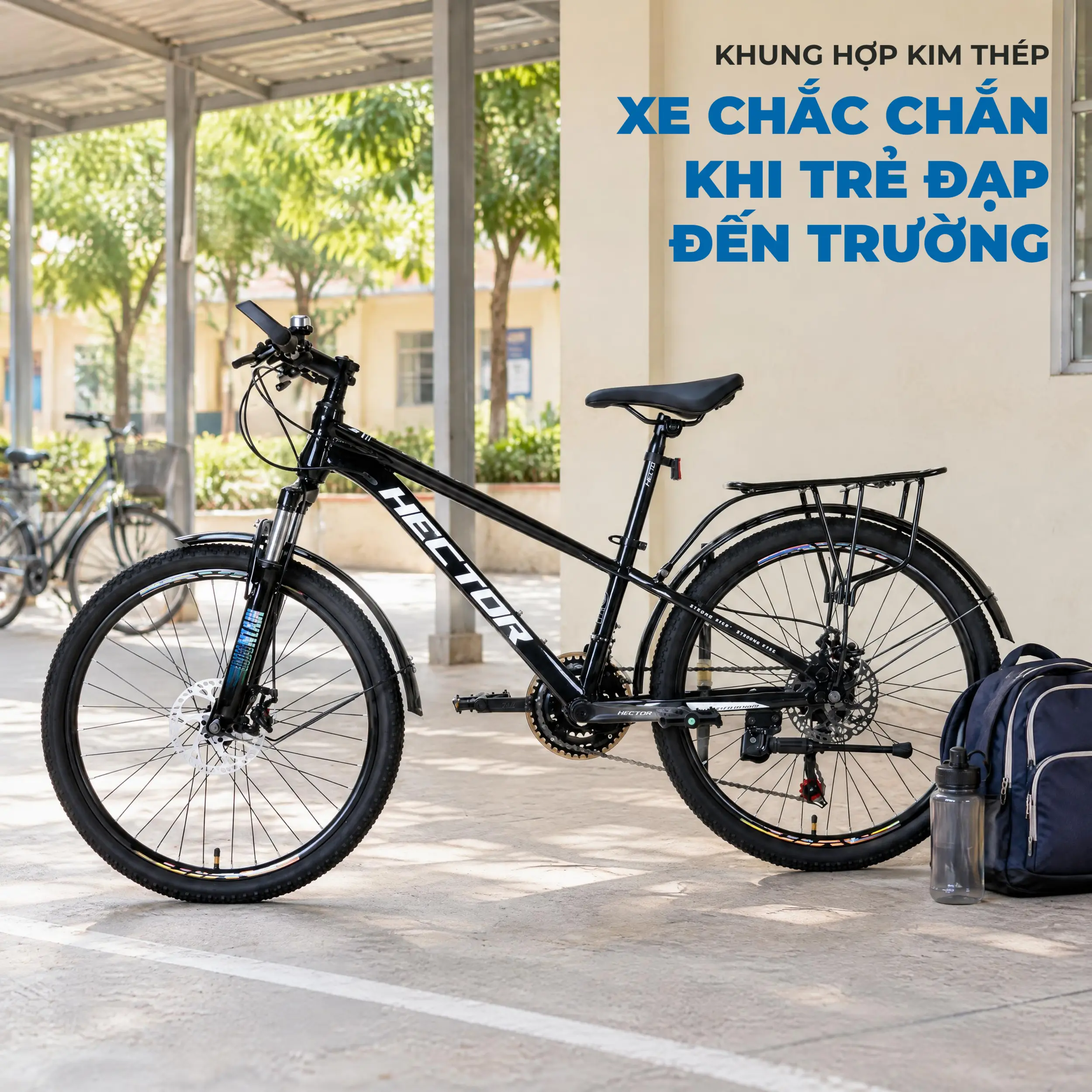 Xe Đạp Địa Hình HECTOR APOLLO 1B 24 INCH Đen ánh kim - Khung hợp kim thép Xe Đạp Địa Hình HECTOR APOLLO 1B 24 INCH Đen ánh kim - Khung hợp kim thép