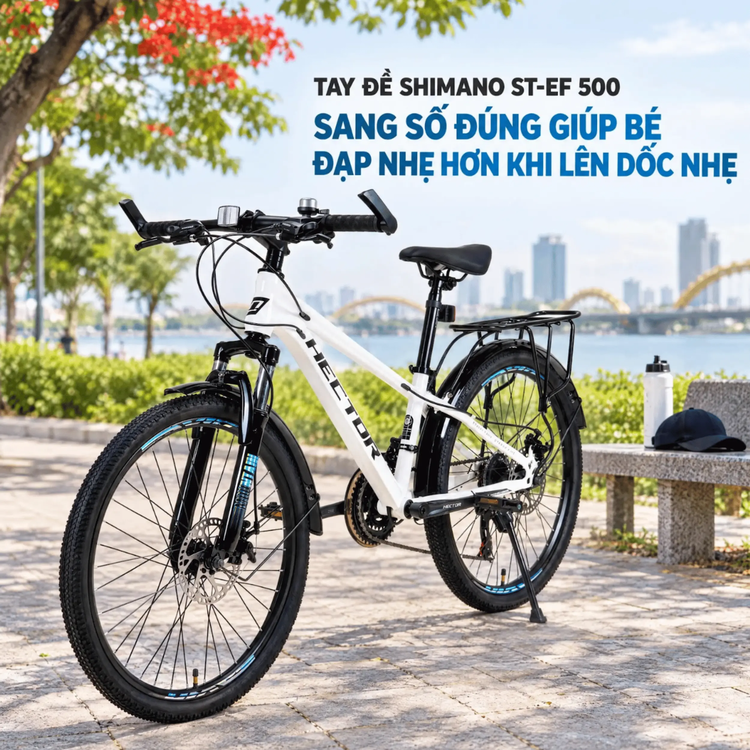 Xe Đạp Địa Hình HECTOR APOLLO 1B 24 INCH Trắng - Tay đề Shimano Xe Đạp Địa Hình HECTOR APOLLO 1B 24 INCH Trắng - Tay đề Shimano