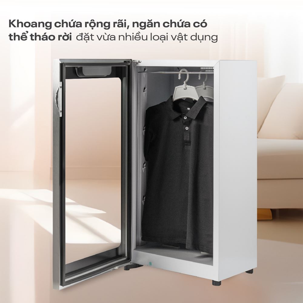 Tủ sấy giày Fujihome SD128 Màu Bạc
