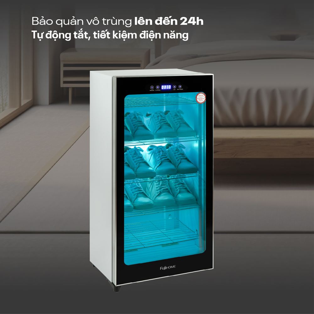 Tủ sấy giày Fujihome SD128 Màu Bạc