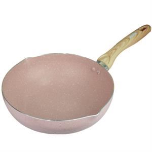 Deep Wok Alumunium Anti Lengket Maxim Geneva 24cm Pink