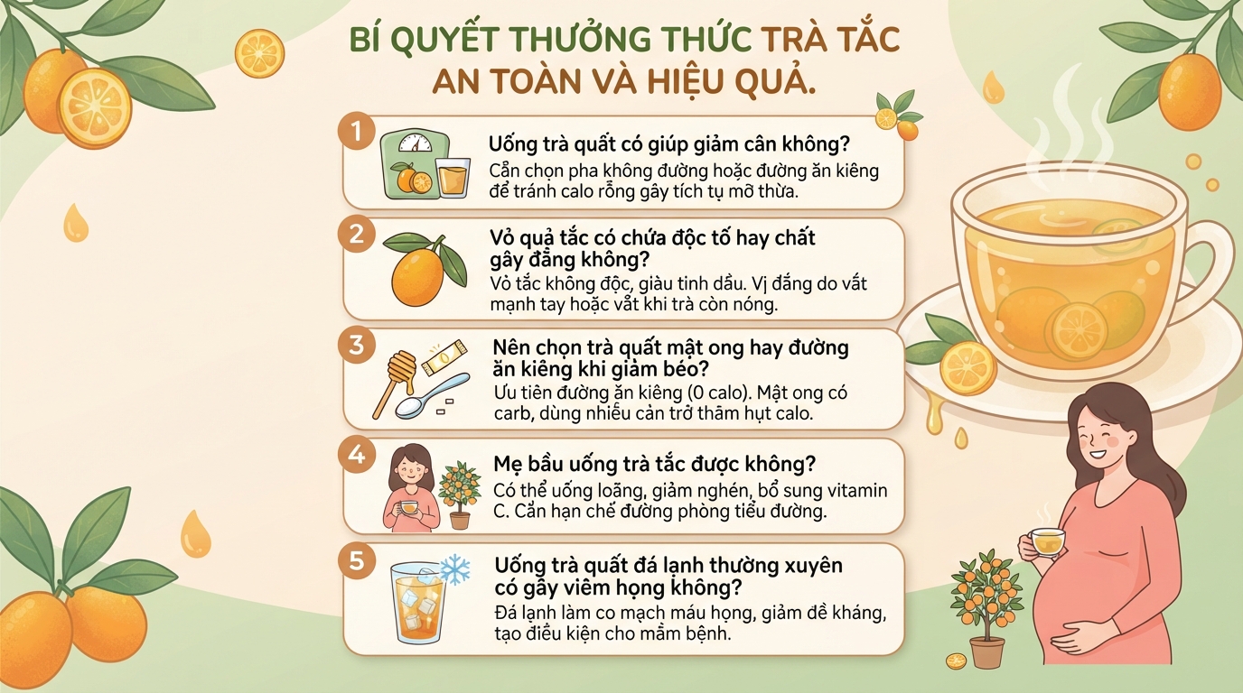 1 ly trà tắc bao nhiêu calo? Uống trà tắc mỗi ngày có tốt không?