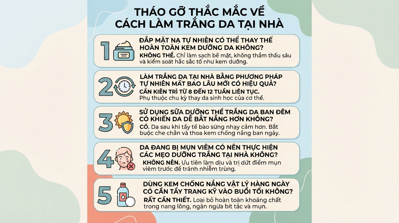 9 cách làm trắng da tại nhà khoa học giúp da bật tông sáng khỏe