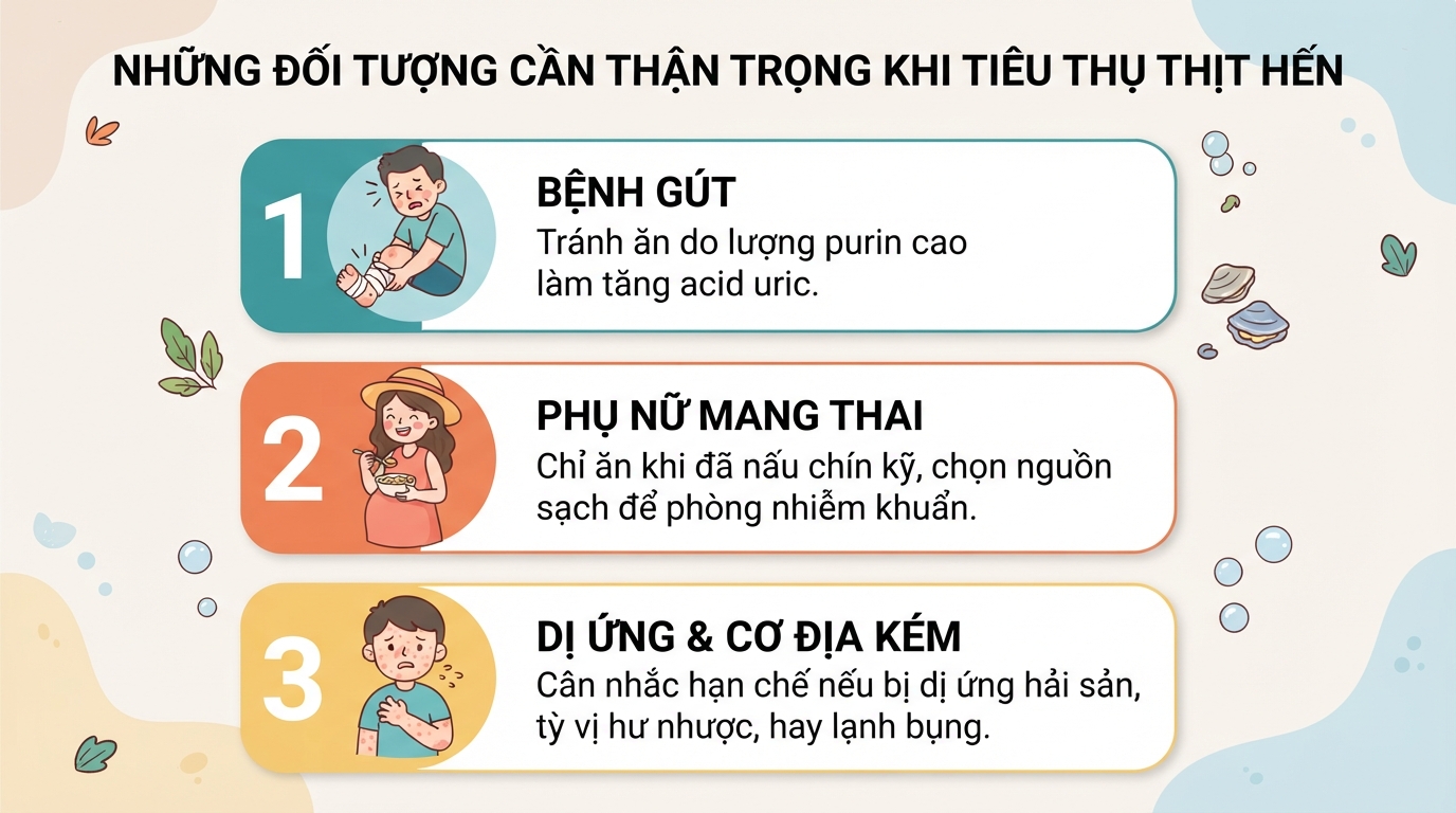 Ăn hến có tốt không? Giá trị dinh dưỡng, lợi ích và lưu ý khi ăn