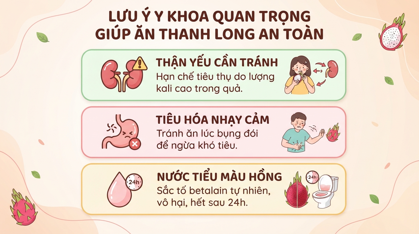Ăn thanh long có tốt không? Lợi ích sức khỏe và lưu ý khi ăn