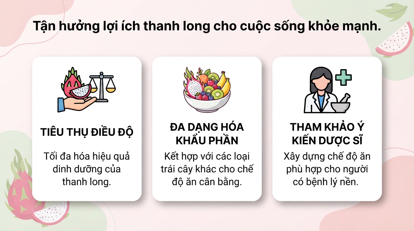 Ăn thanh long có tốt không? Lợi ích sức khỏe và lưu ý khi ăn