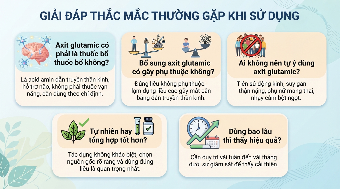 Axit glutamic là gì? Vai trò với hệ thần kinh và lưu ý khi bổ sung