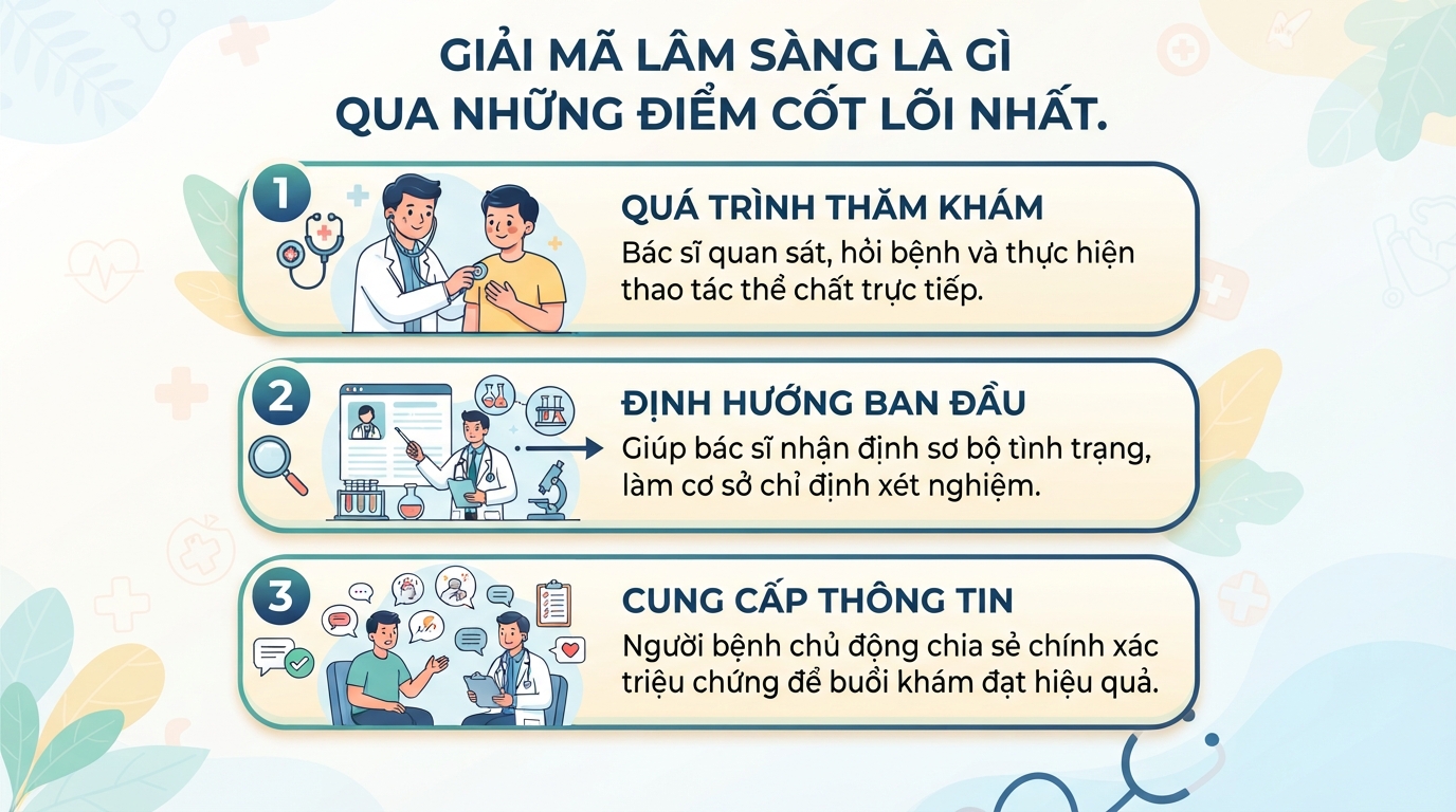 Lâm sàng là gì? Vai trò của khám lâm sàng trong chẩn đoán